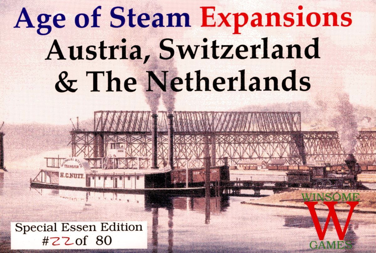 Coperta Age of Steam Expansion: Austria, Switzerland & The Netherlands