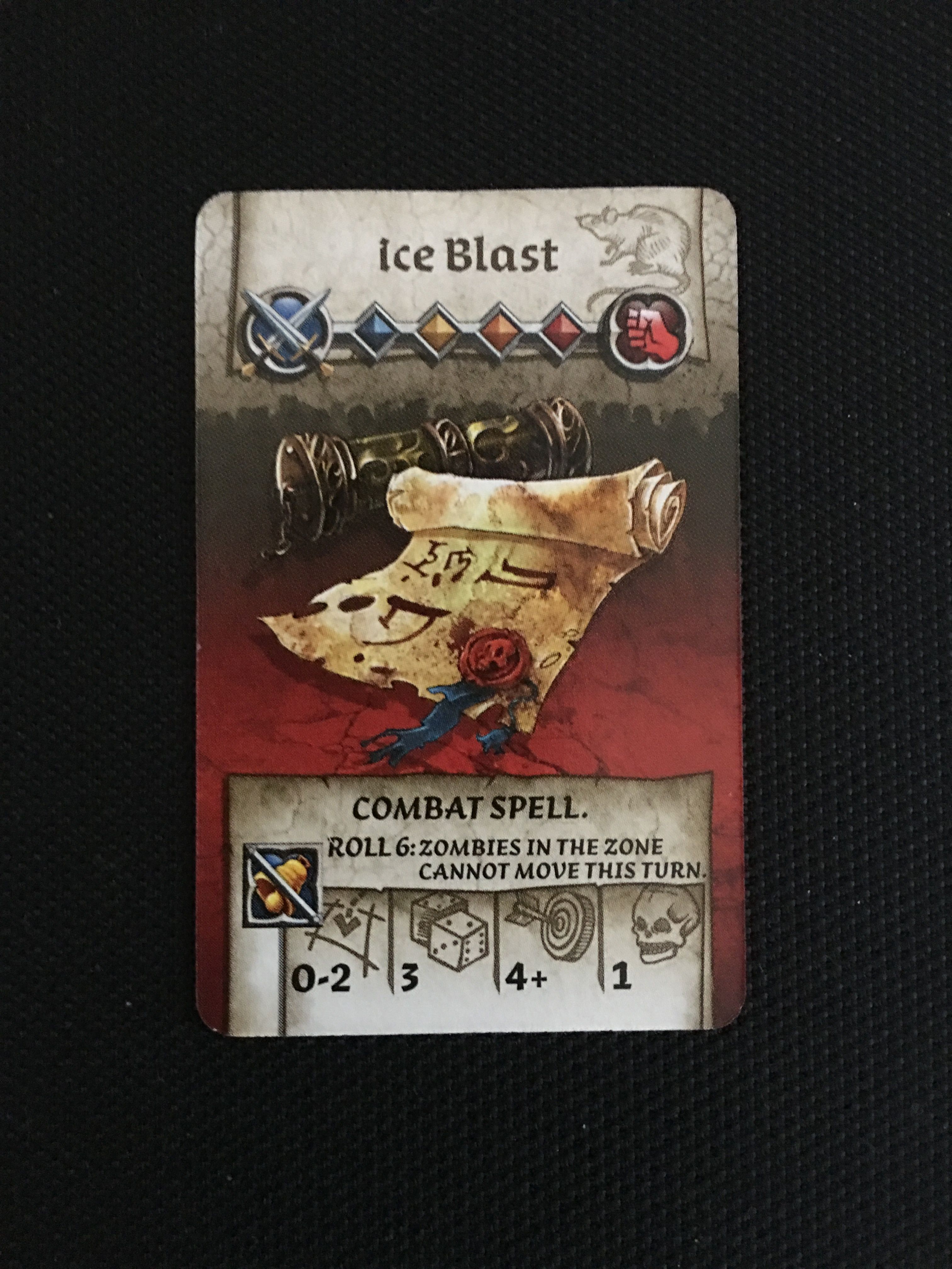 Zombicide: Black Plague – Ice Blast Promo Card doboz