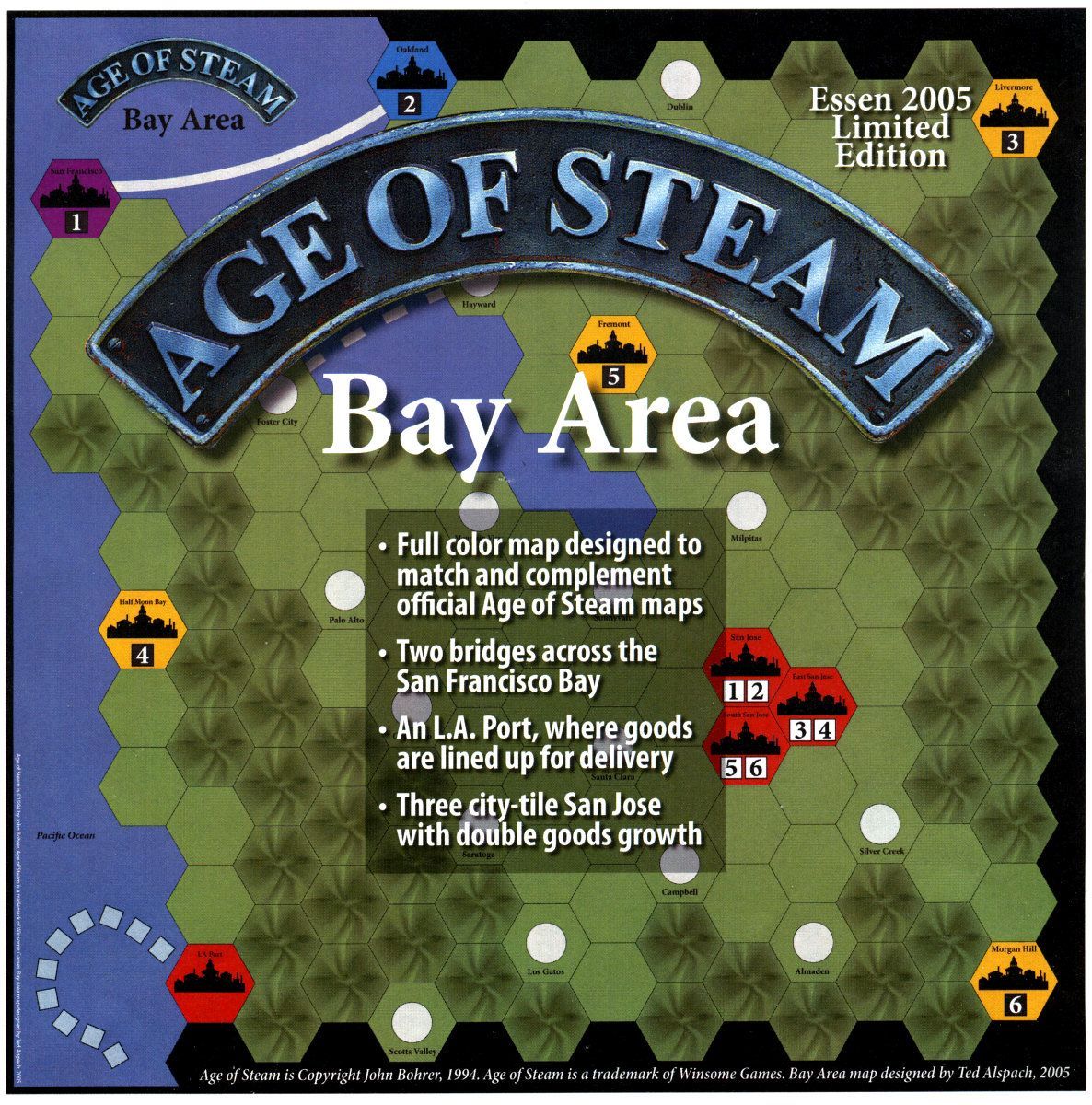 Age of Steam Expansion: Bay Area box art