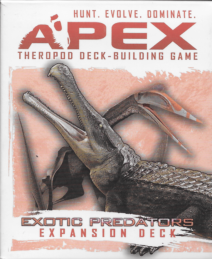 Apex Theropod Deck-Building Game: Exotic Predators Expansion Deck box art