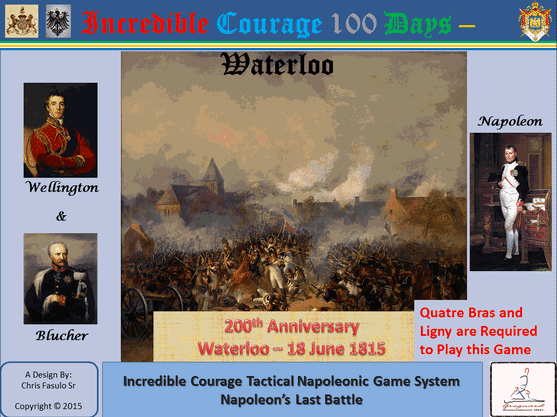 Incredible Courage 100 Days: Waterloo box art