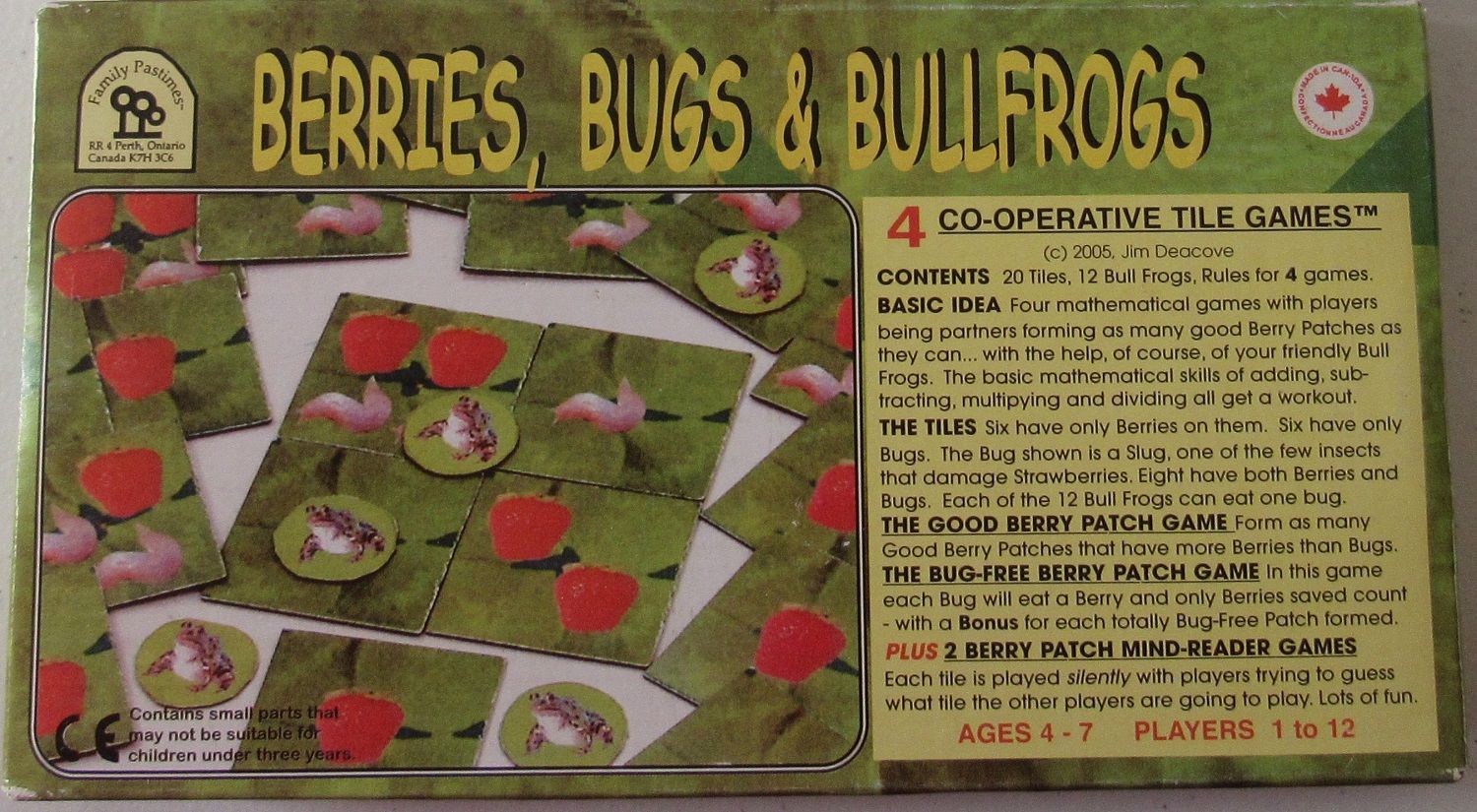 Berries, Bugs & Bullfrogs box art