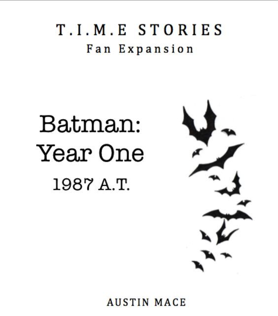 Batman: Year One (fan expansion for T.I.M.E Stories) box art