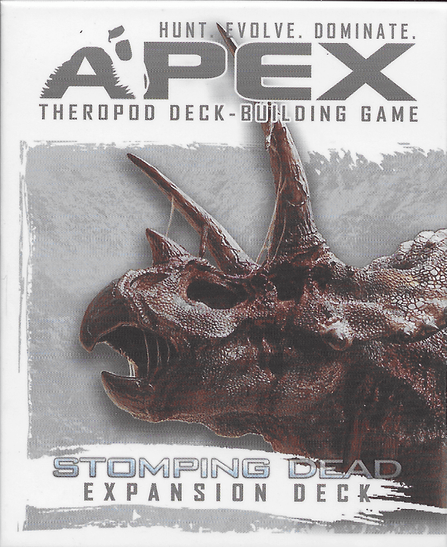 Apex Theropod Deck-Building Game: The Stomping Dead Expansion Deck box art