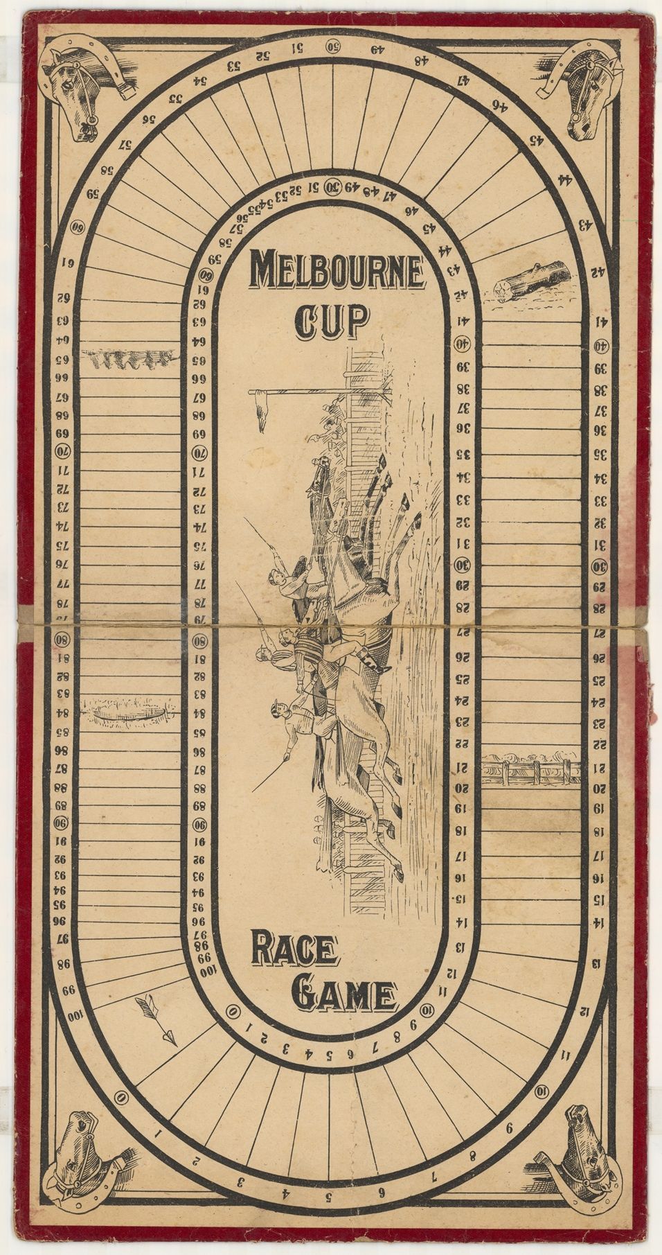 Melbourne Cup race game box art