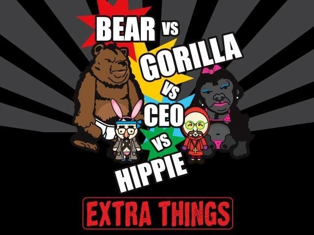 Bear vs Gorilla vs CEO vs Hippie: Extra Things box art