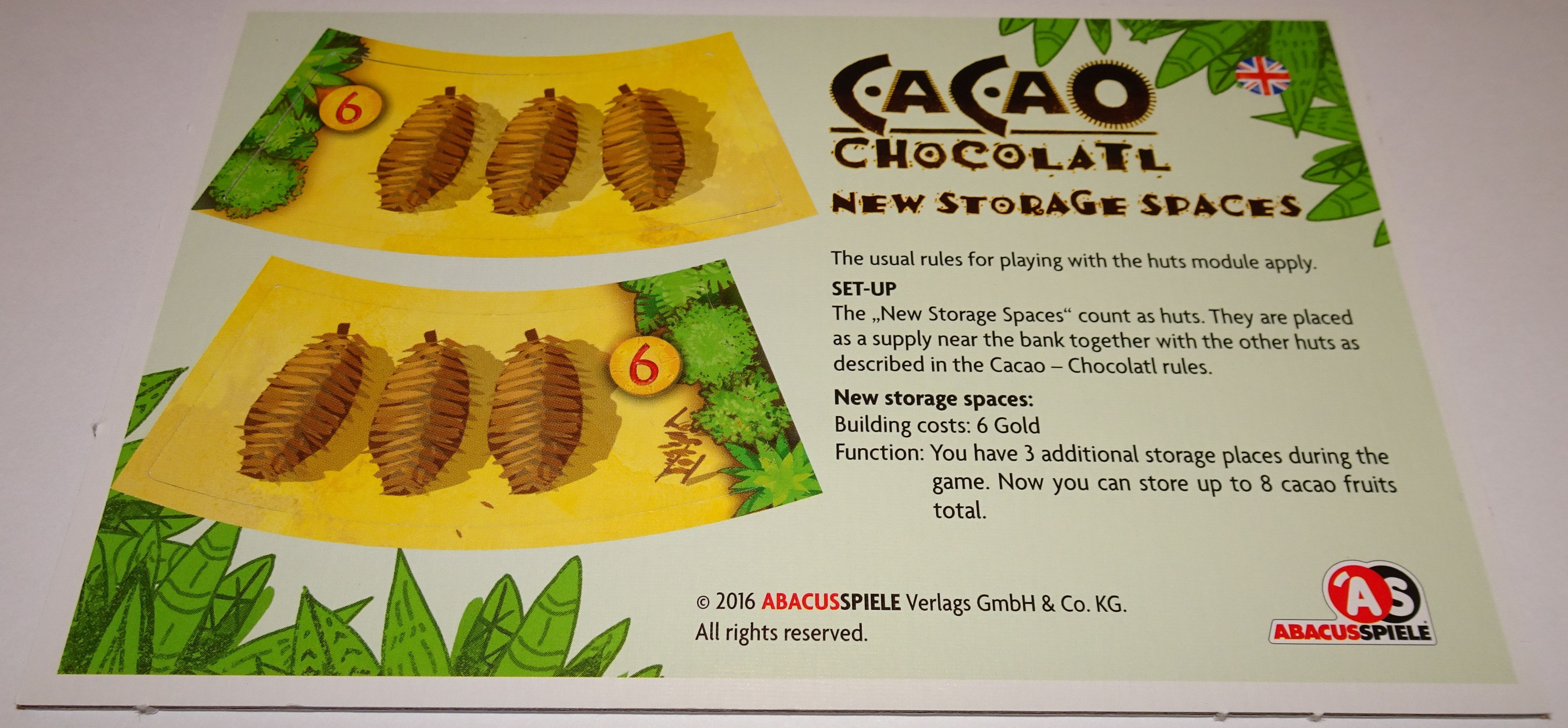 Cacao: Chocolatl – New Storage Spaces box art