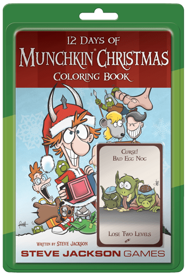 12 Days of Munchkin Christmas Coloring Book box art