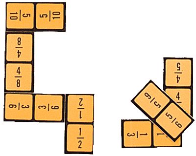 Coperta Equivalent Fraction Dominoes