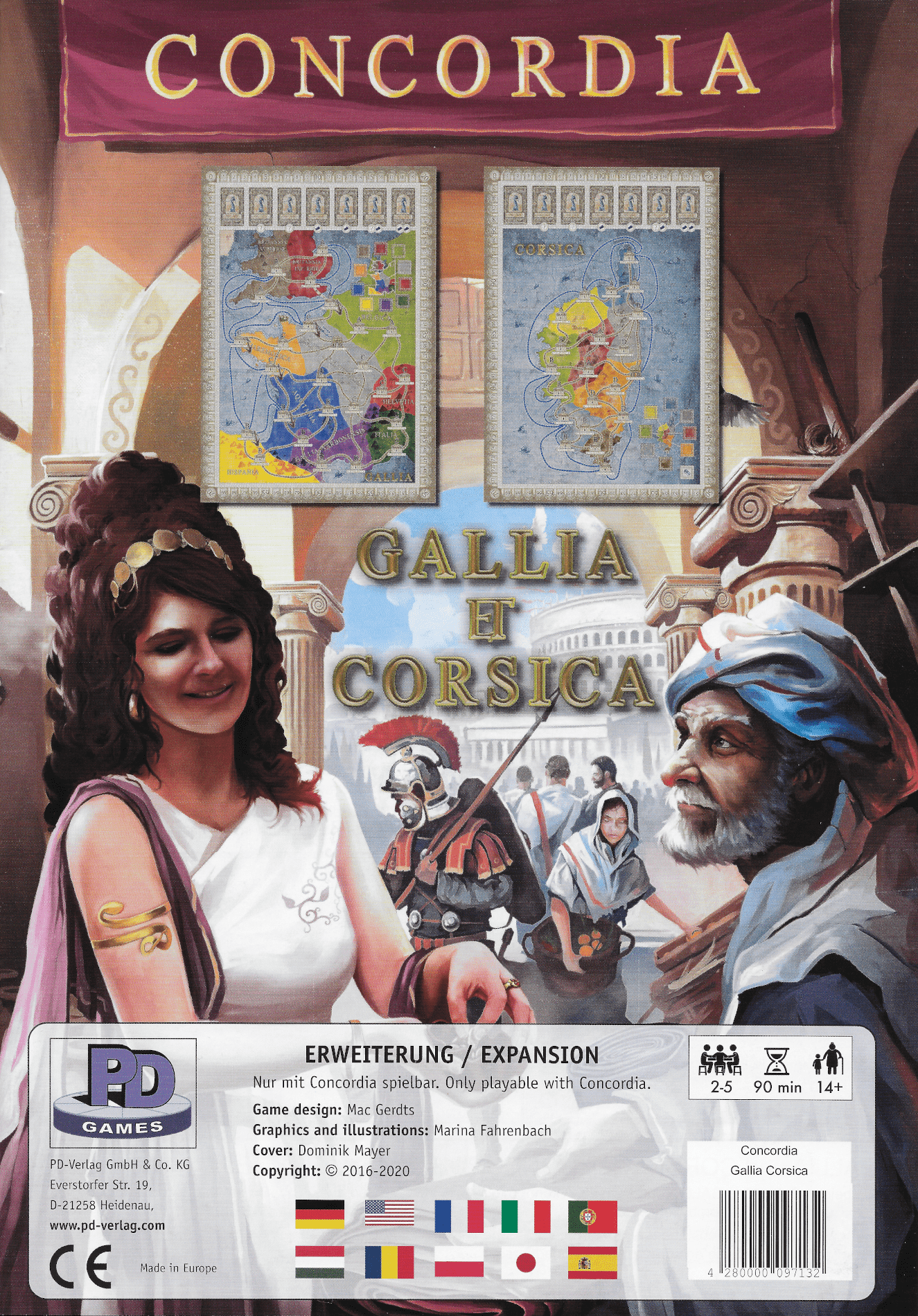 Concordia: Gallia / Corsica doboz