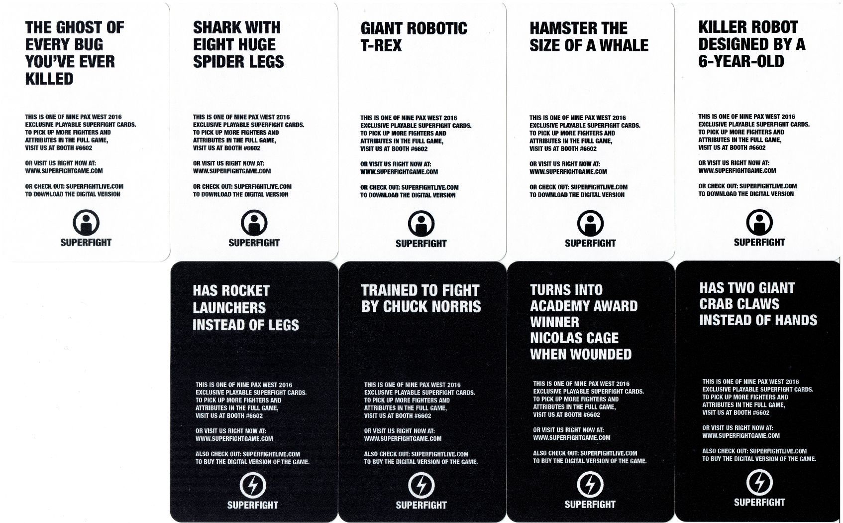 Superfight: PAX West 2016 Promo Pack box art