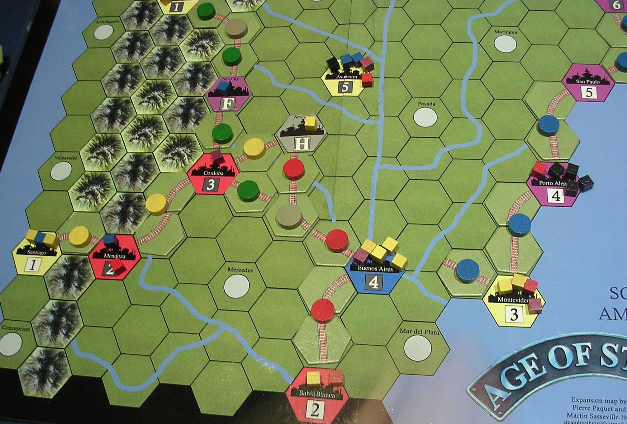 Coperta Age of Steam Expansion: China / South America