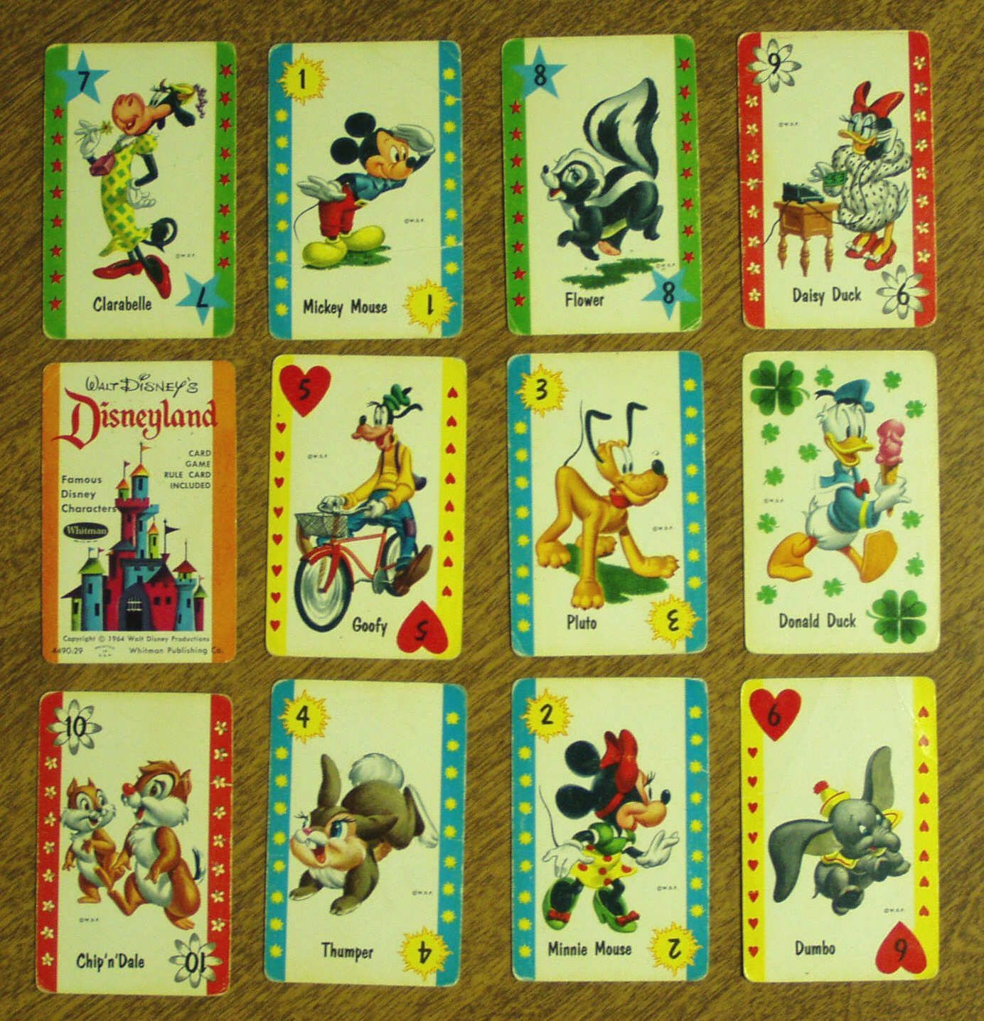 Walt Disney's Disneyland Card Game box art