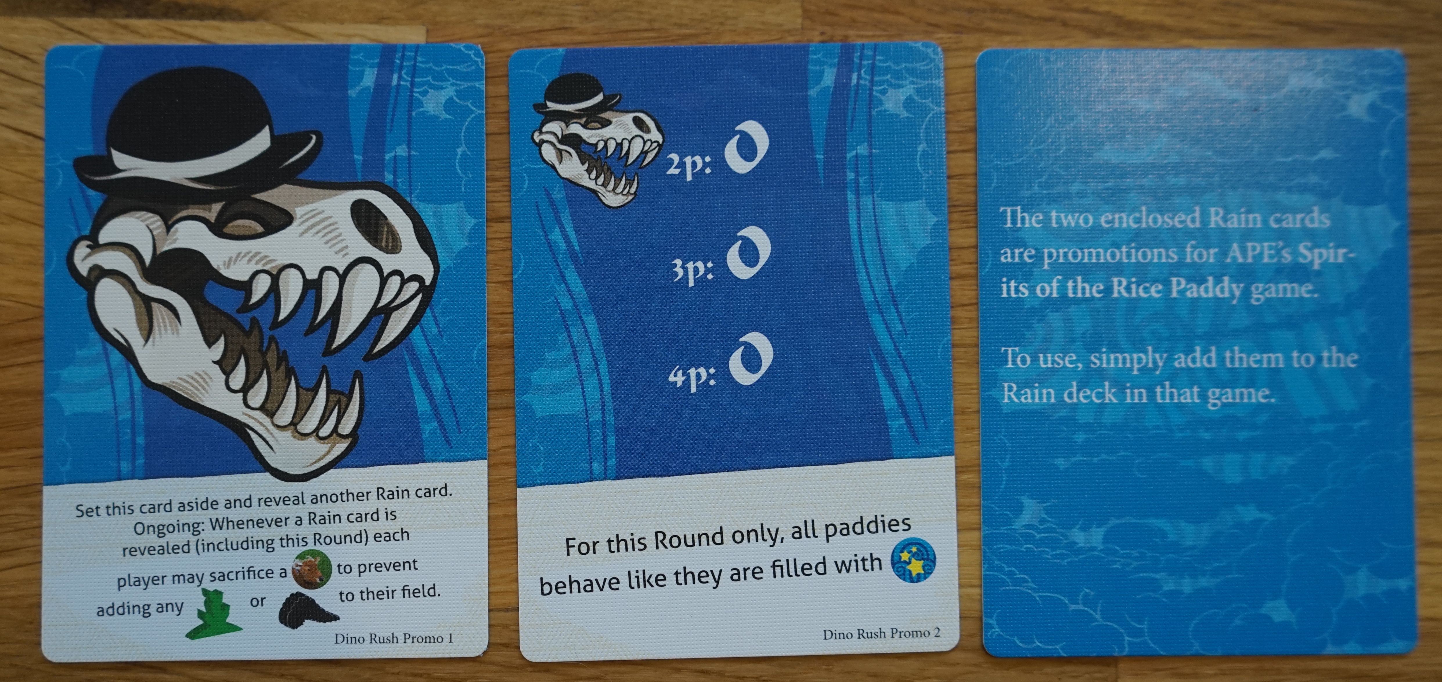 Spirits of the Rice Paddy: Dino Rush Promo Cards box art