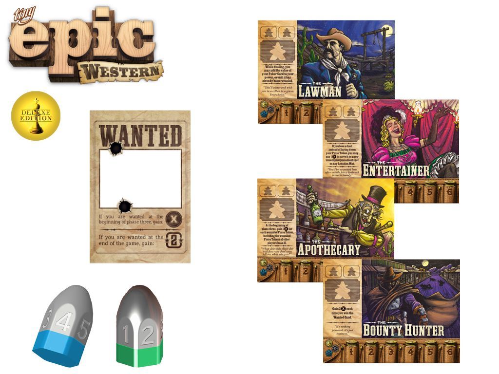 Tiny Epic Western: Kickstarter Deluxe Promo Pack box art