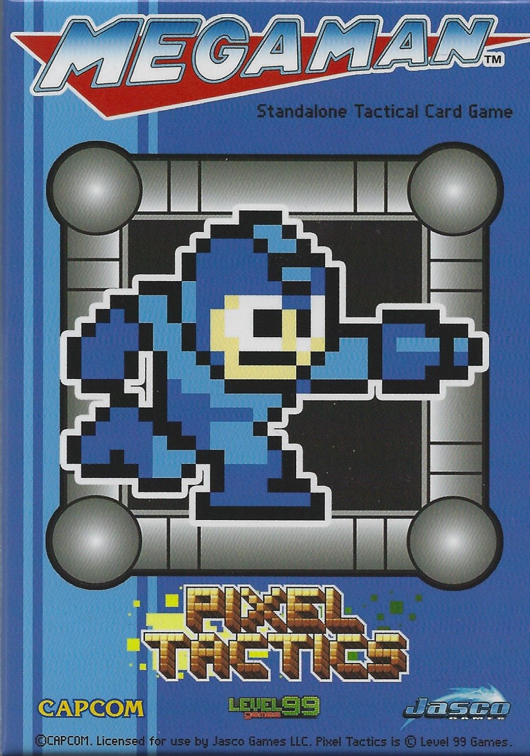 Mega Man Pixel Tactics: Mega Man Blue box art