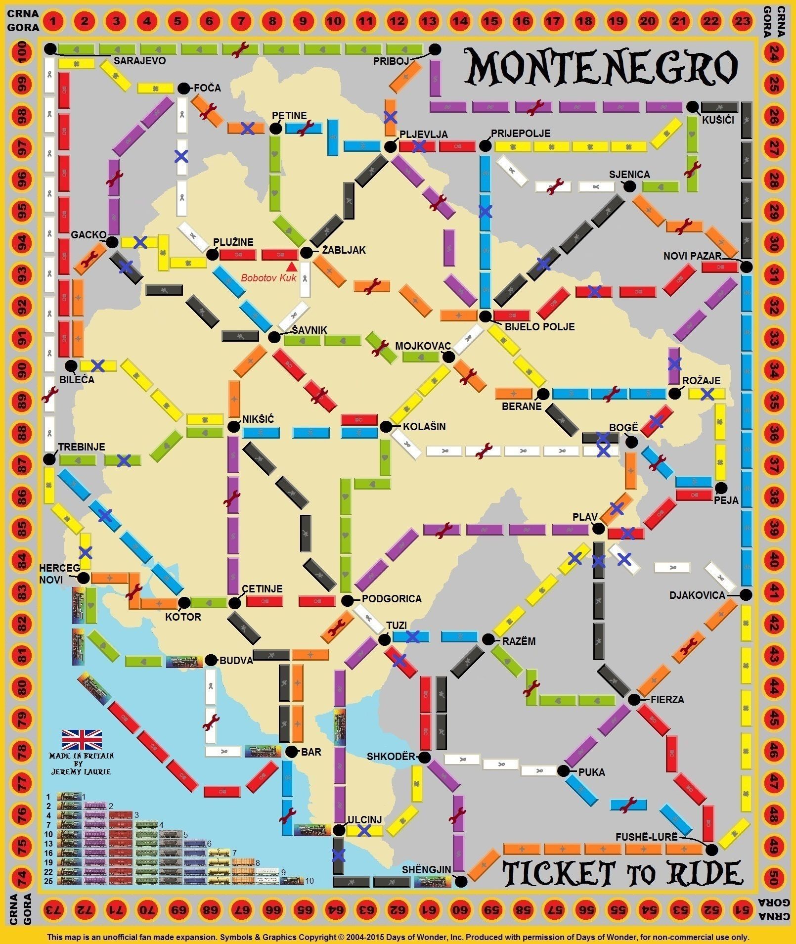 Montenegro (fan expansion for Ticket to Ride) box art