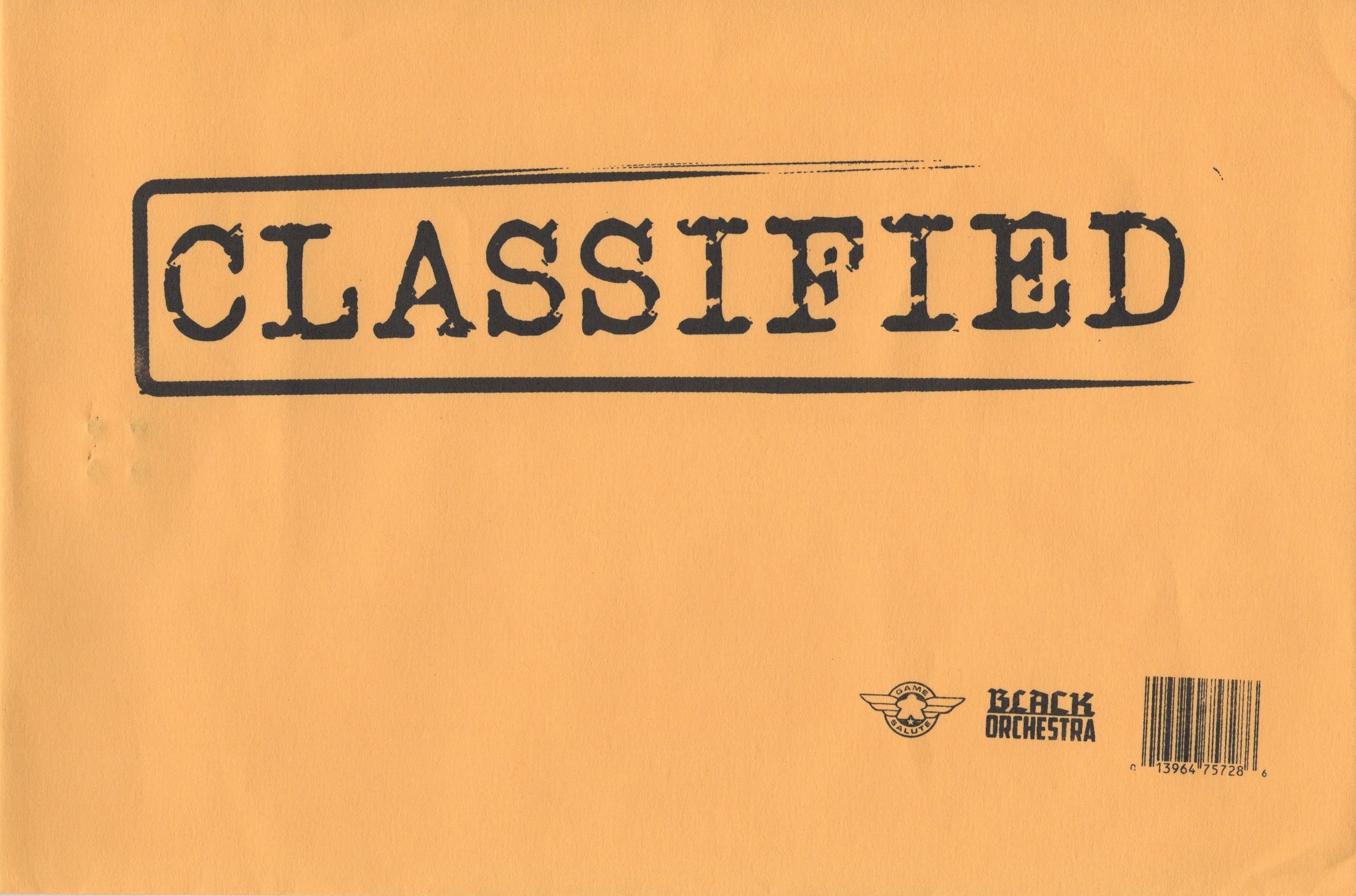 Black Orchestra: Classified Promo Pack doboz