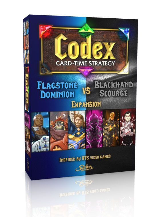 Codex: Card-Time Strategy – Flagstone Dominion vs. Blackhand Scourge Expansion box art