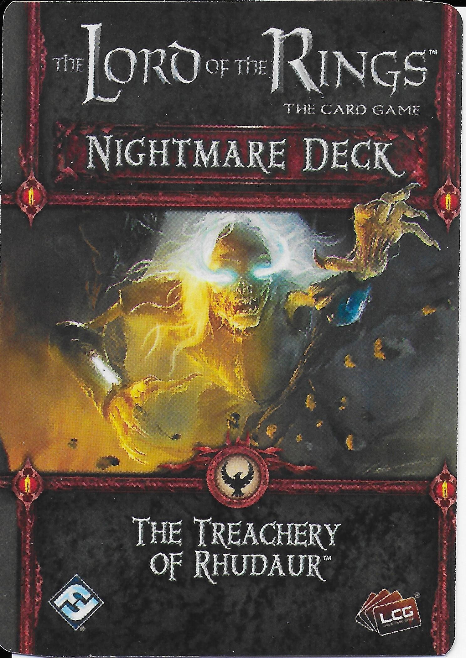 The Lord of the Rings: The Card Game – Nightmare Deck: The Treachery of Rhudaur box art