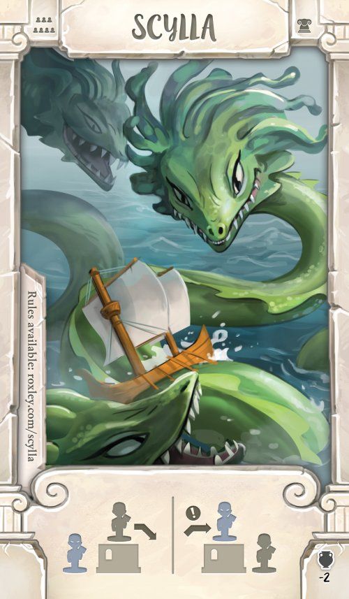 Santorini: Scylla Promo Card doboz