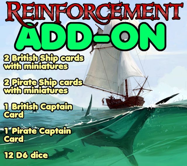 British vs Pirates: Reinforcements Add-on doboz