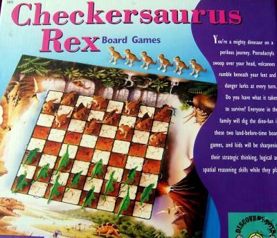 Checkersaurus Rex box art