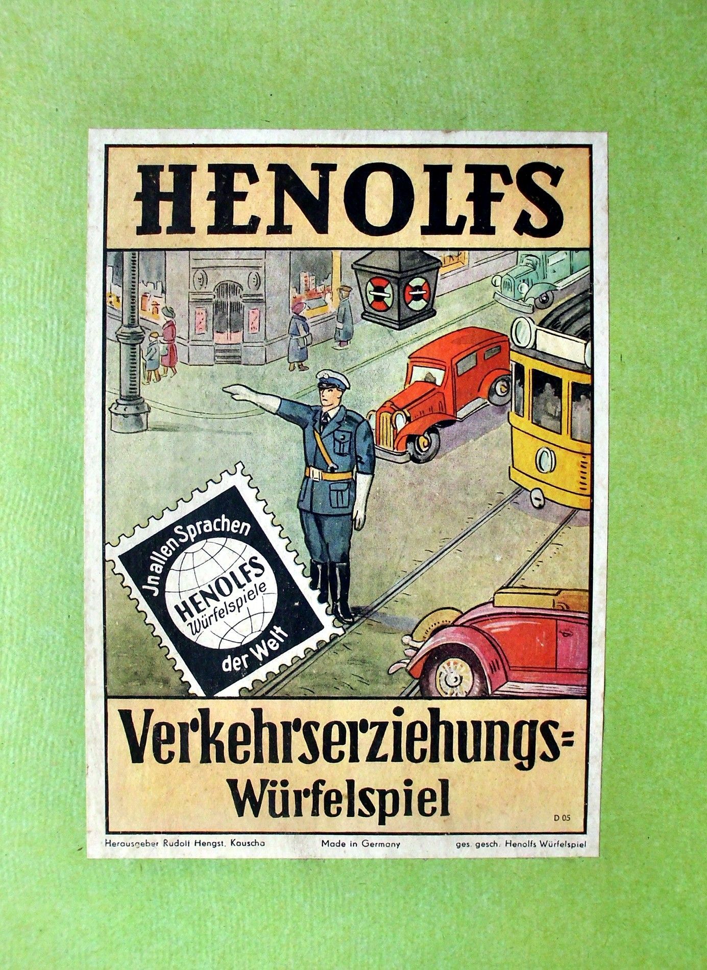 Henolfs Verkehrserziehungs-Würfelspiel doboz