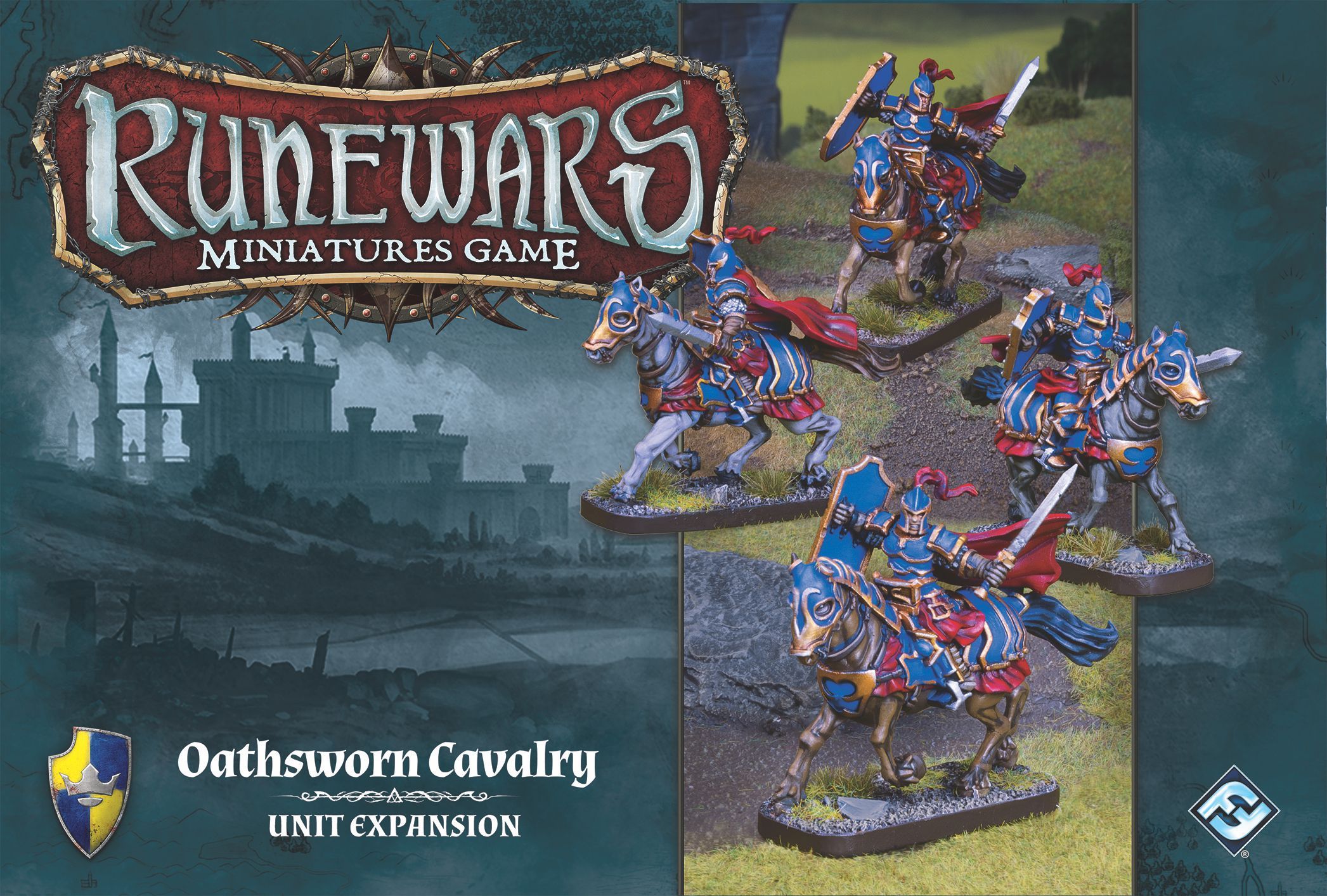 Runewars Miniatures Game: Oathsworn Cavalry – Unit Expansion doboz