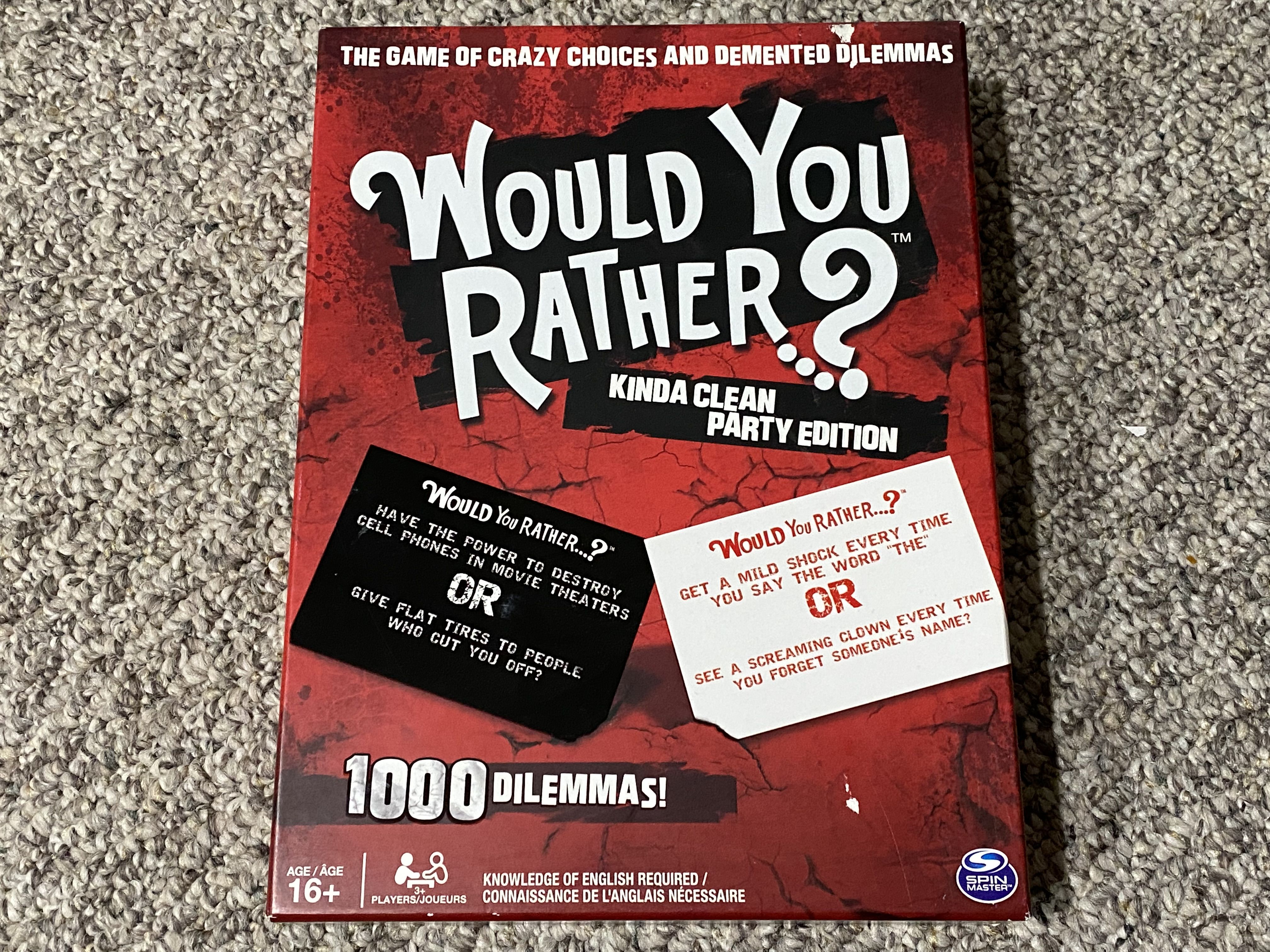 Coperta Would You Rather...? Kinda Clean Party Edition