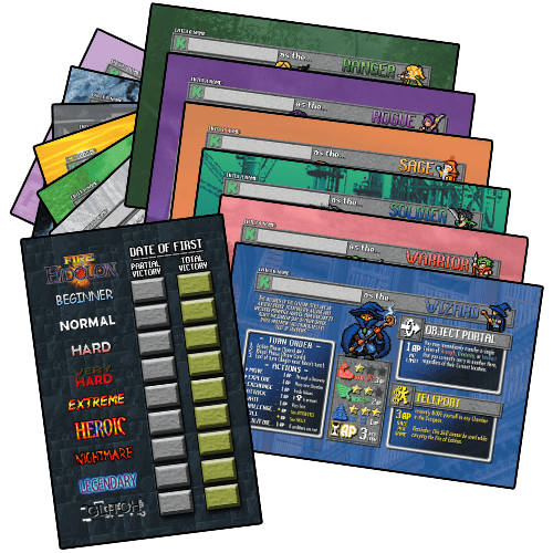 Fire of Eidolon: Name Your Heroes BGG Promo Pack box art