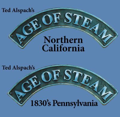 Age of Steam Expansion: 1830's Pennsylvania / Northern California box art