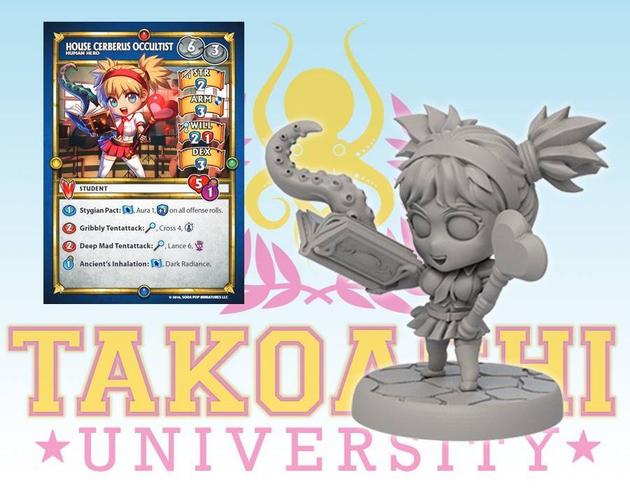 Super Dungeon Explore: Takoashi University – House Cerberus Occultist box art