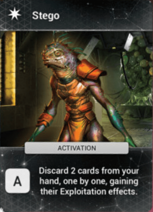 Master of Orion: The Board Game – Stego Advisor Promo Card box art