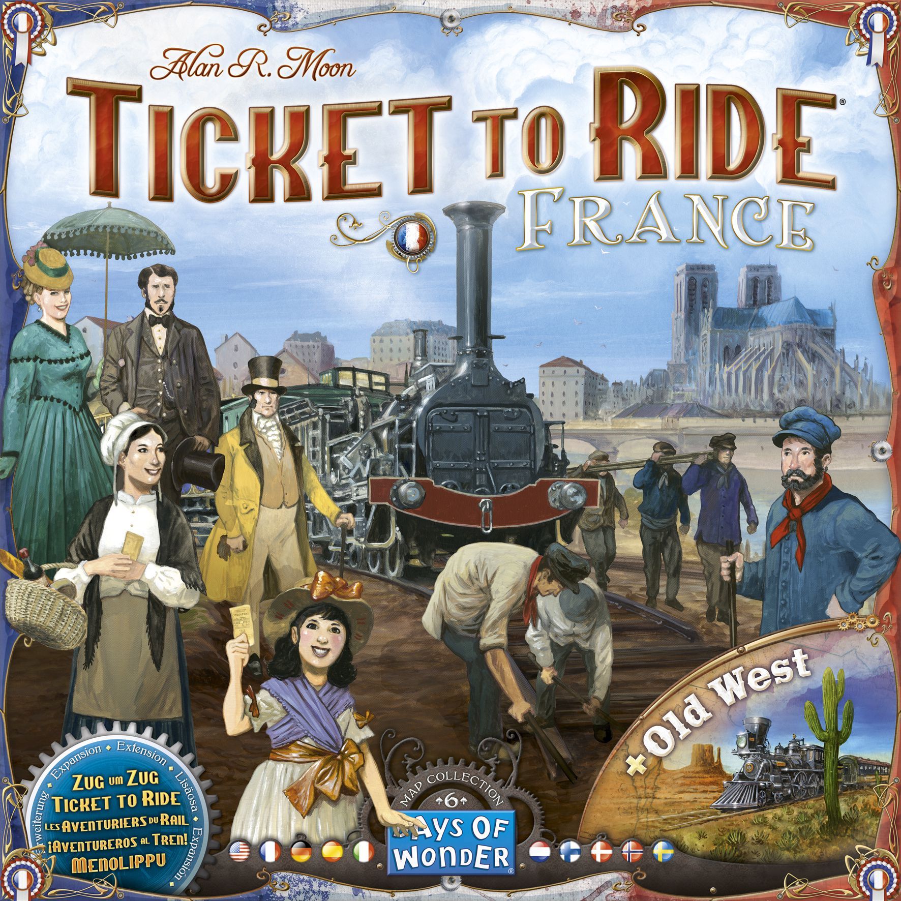 Ticket to Ride Map Collection 6: France & Old West doboz