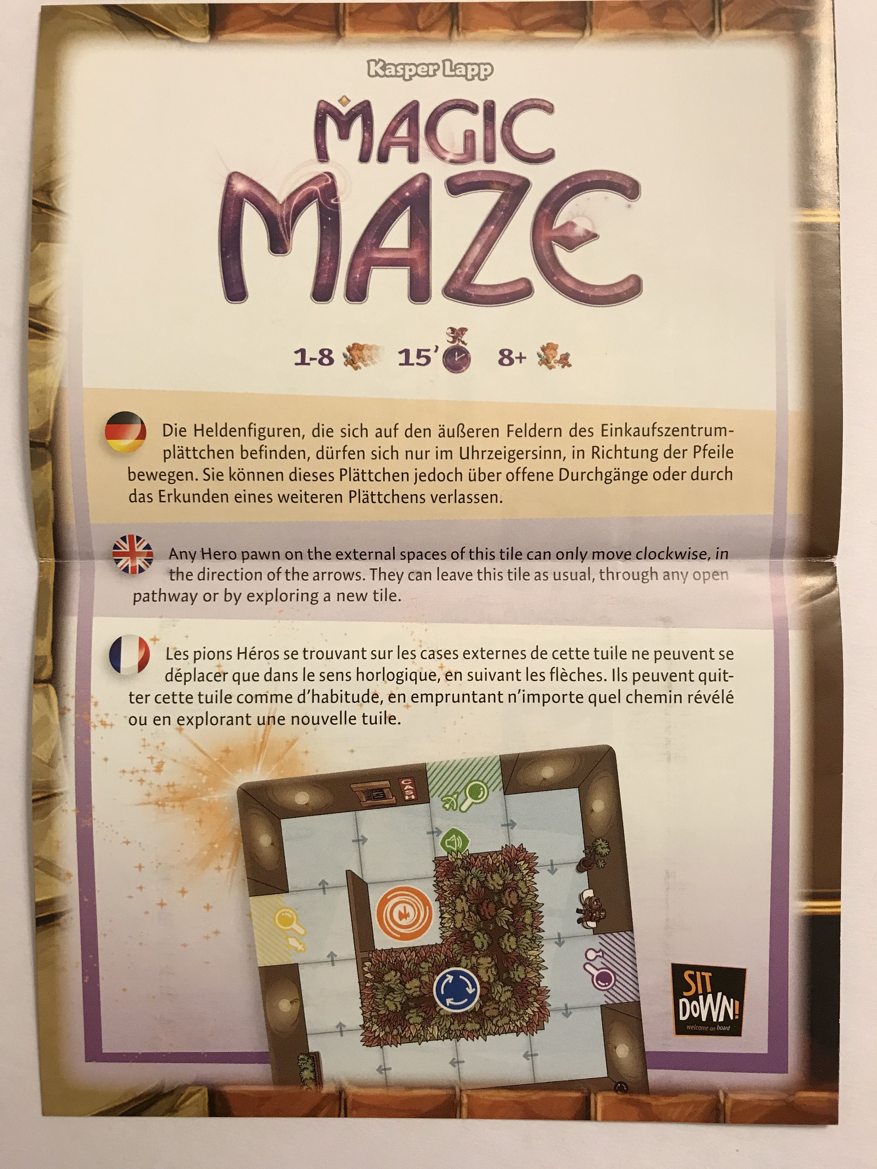 Coperta Magic Maze: Roundabout Tile