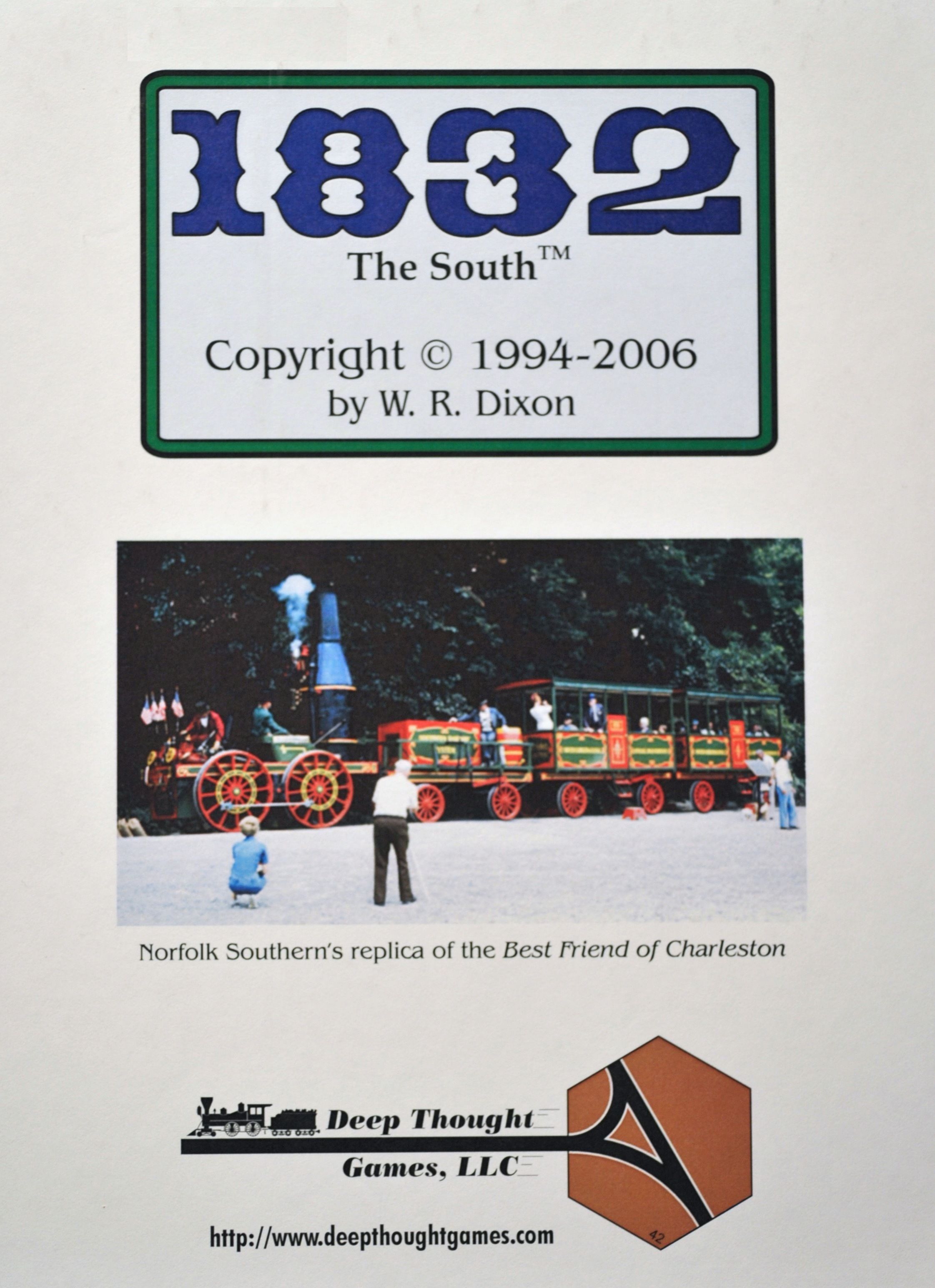 1832: The South box art