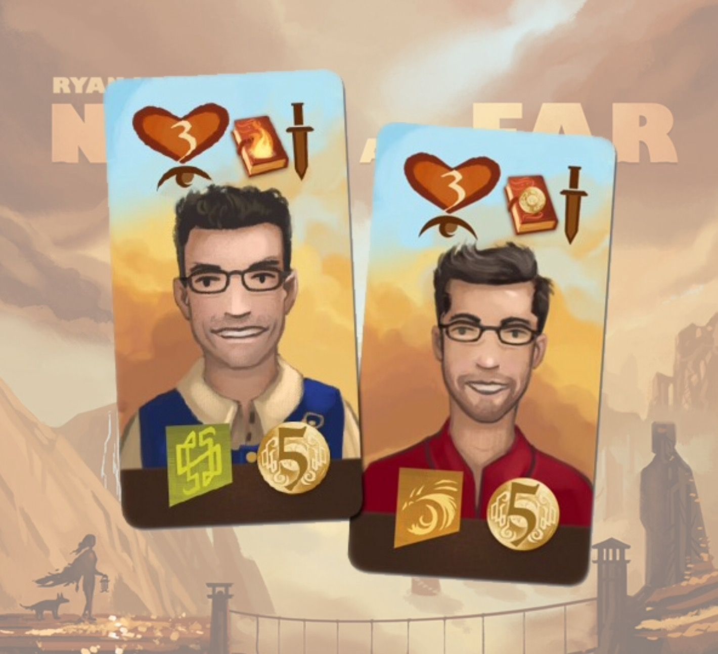 Near And Far: Rodney & Pep Watch It Played Character Tiles box art