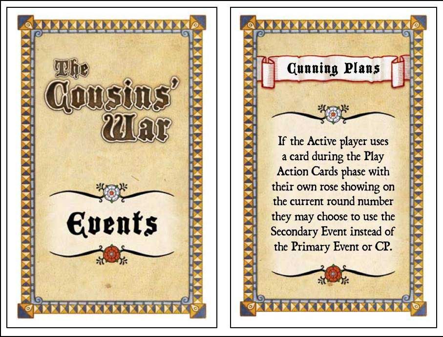 The Cousins' War: Events box art