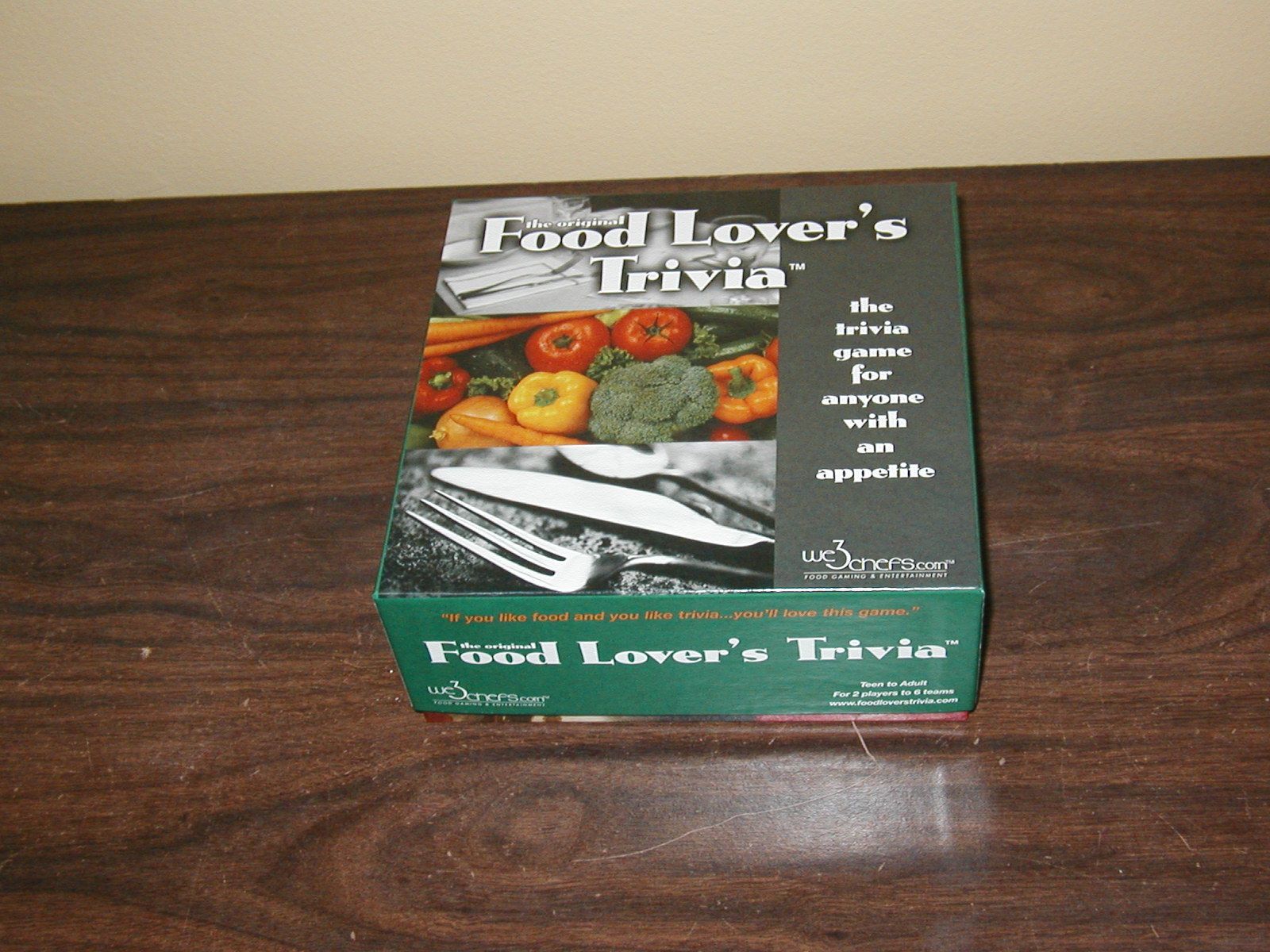 The Original Food Lover's Trivia box art