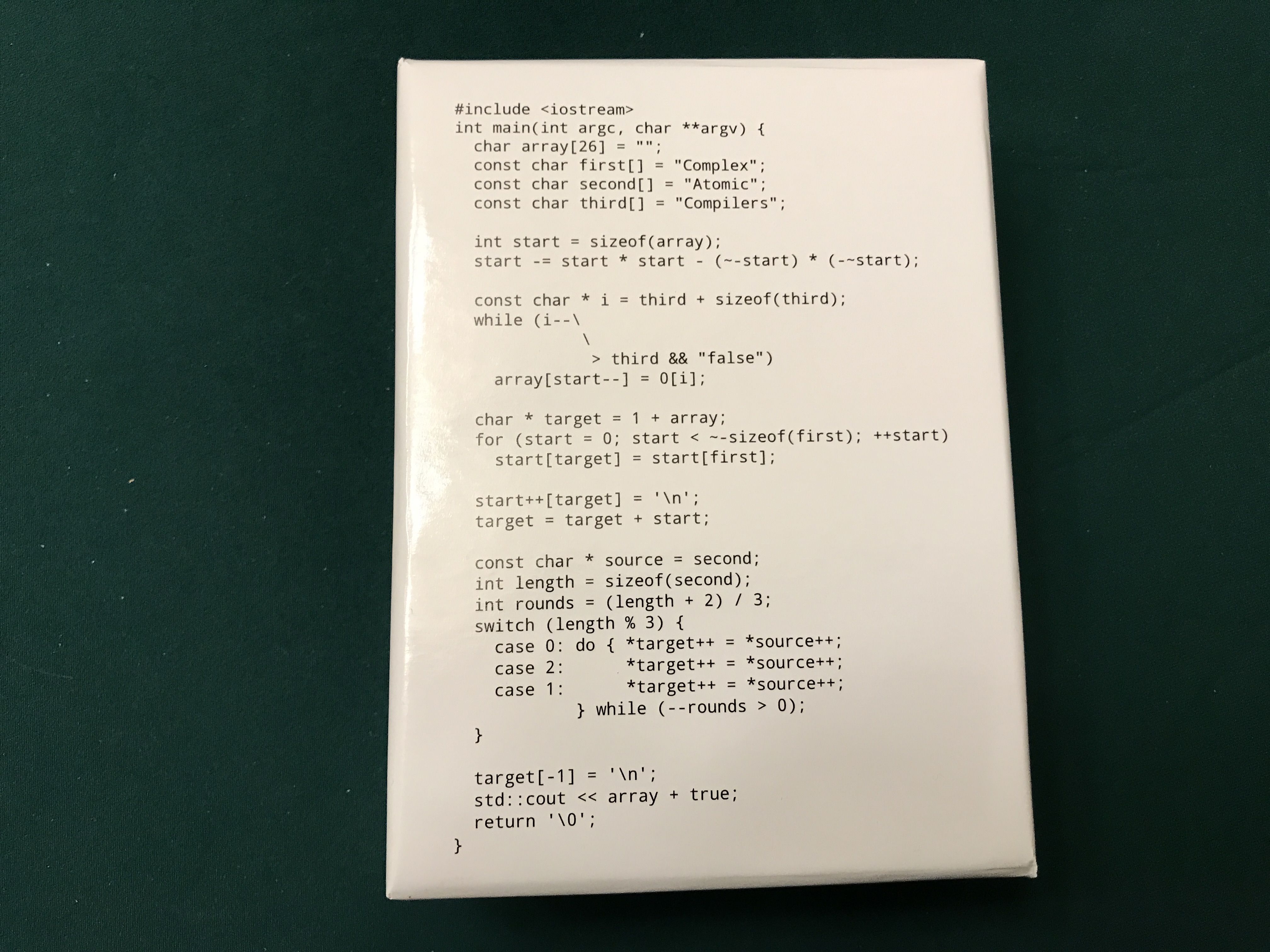 Coperta Complex Atomic Compilers