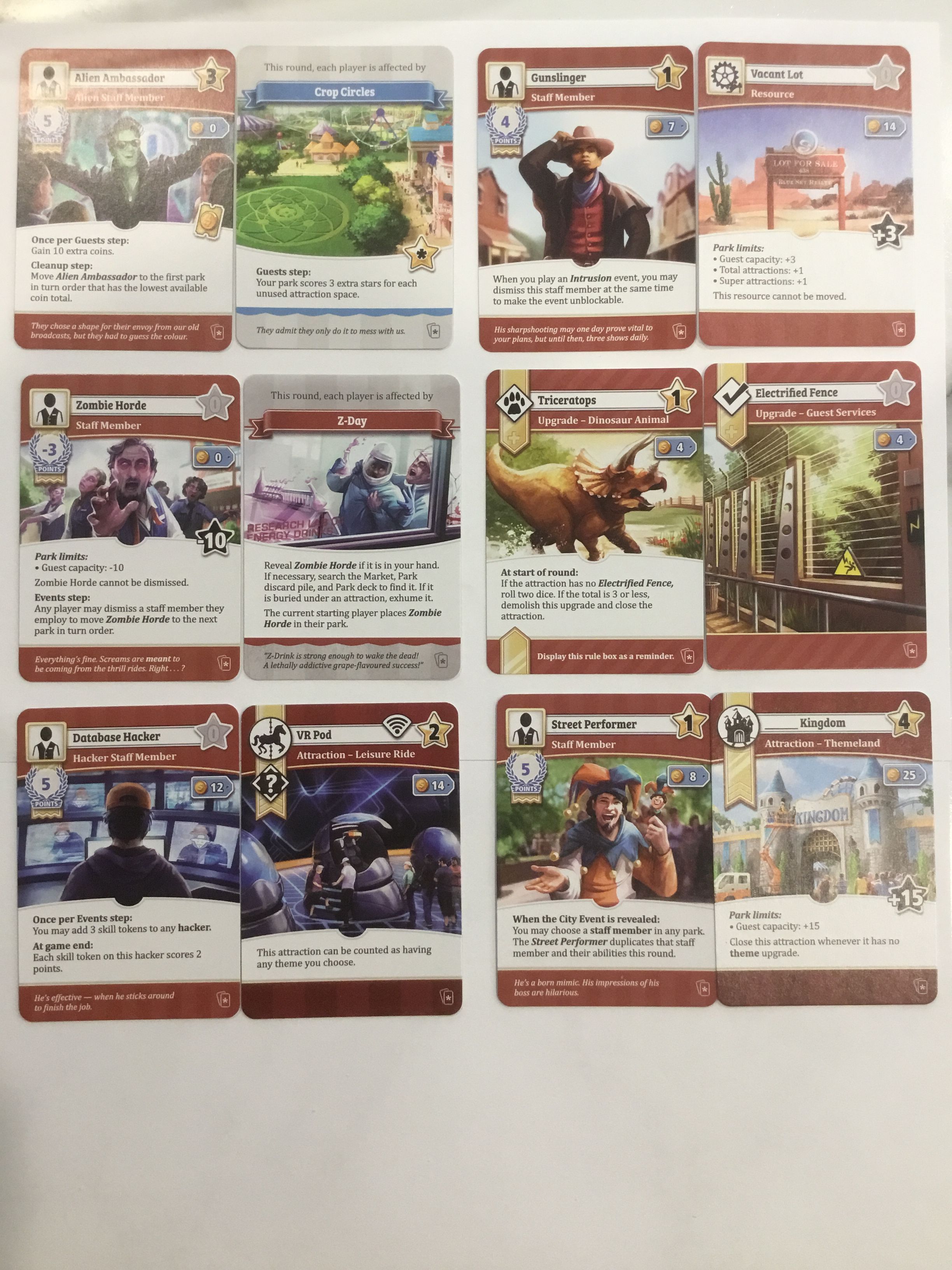 Unfair: Kickstarter Exclusive Sneak-Peek Promo Cards box art