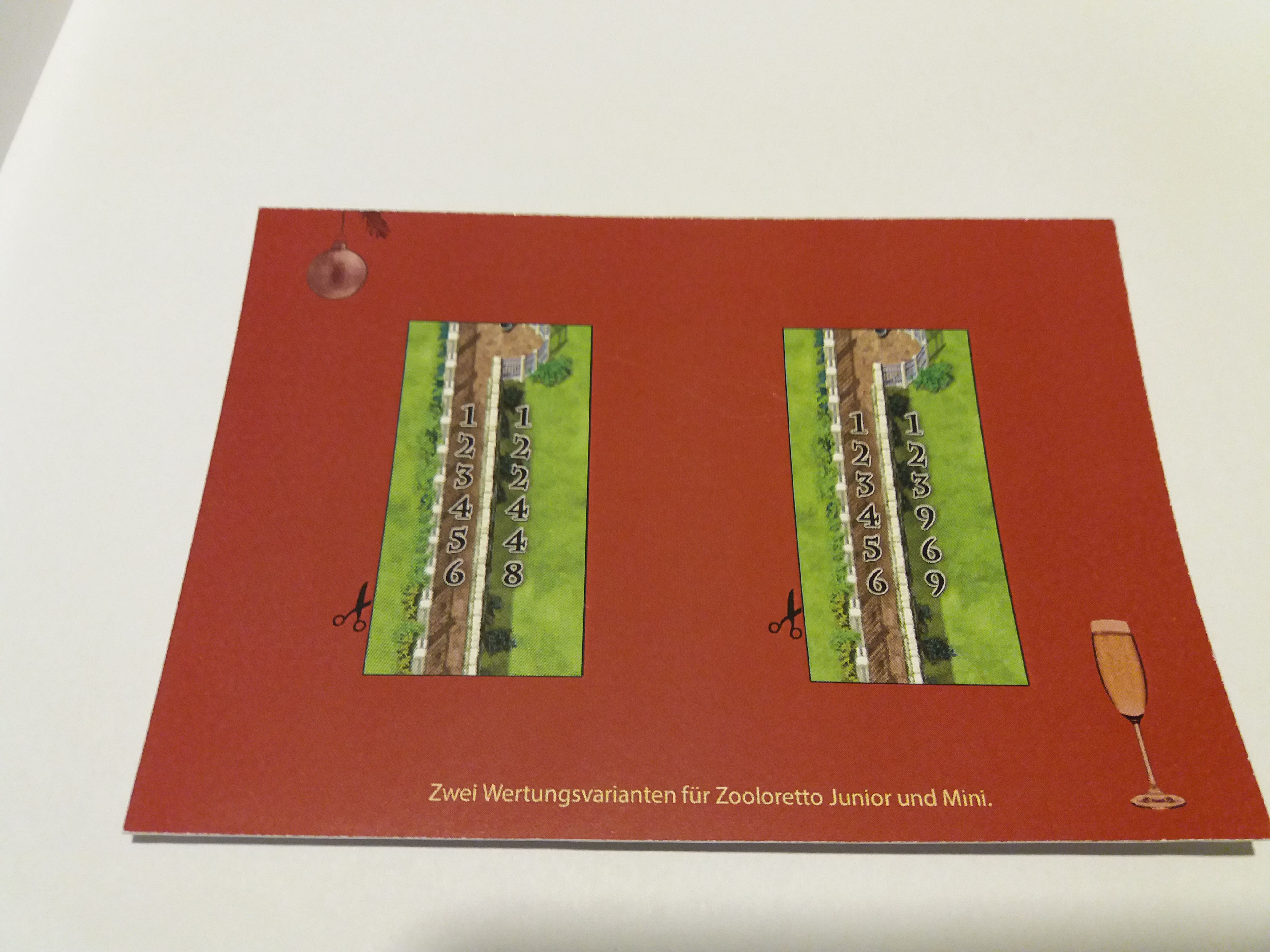 Zooloretto: Zwei Wertungsvarianten für Zooloretto Junior und Mini box art