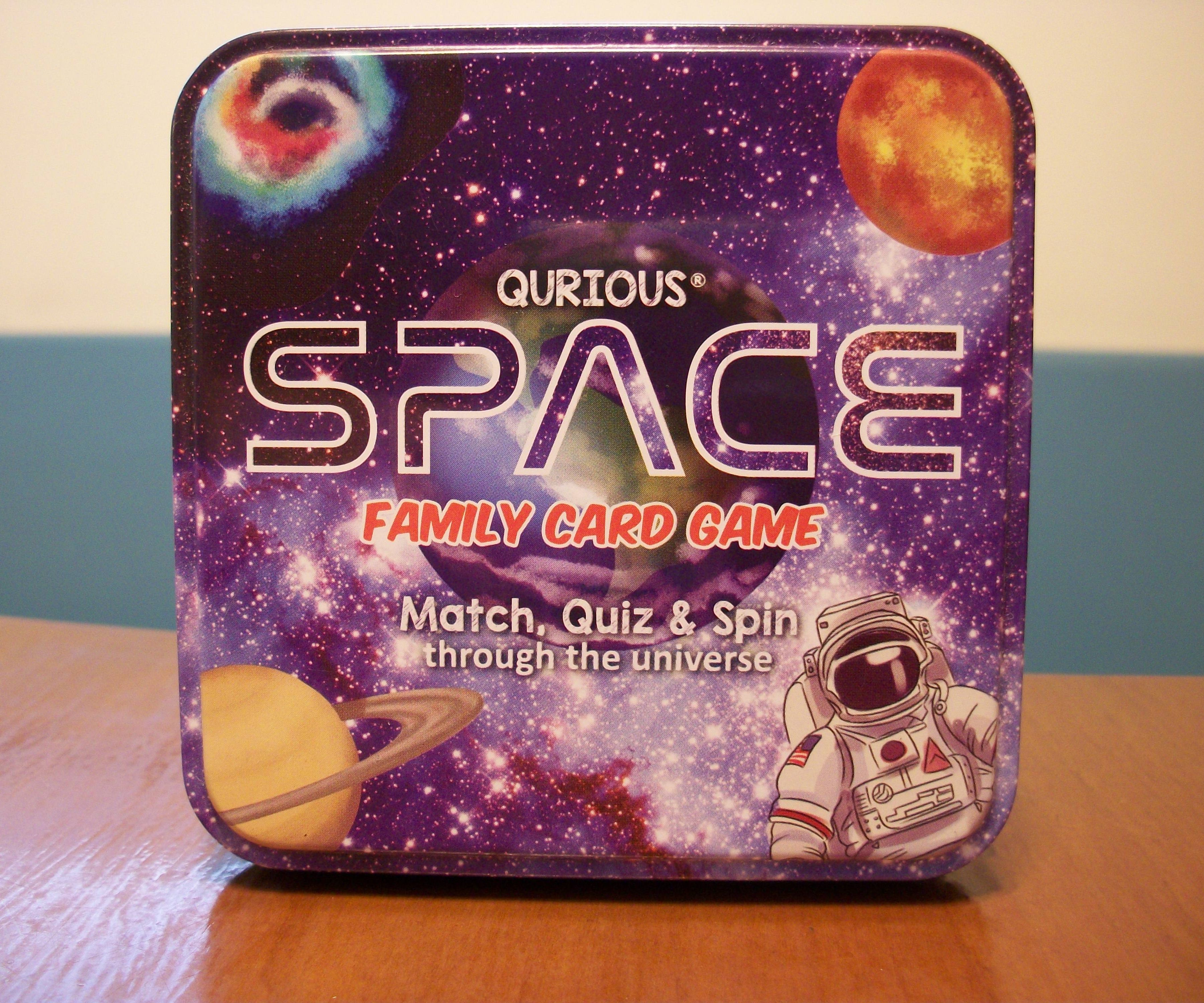 Qurious Space family card game box art