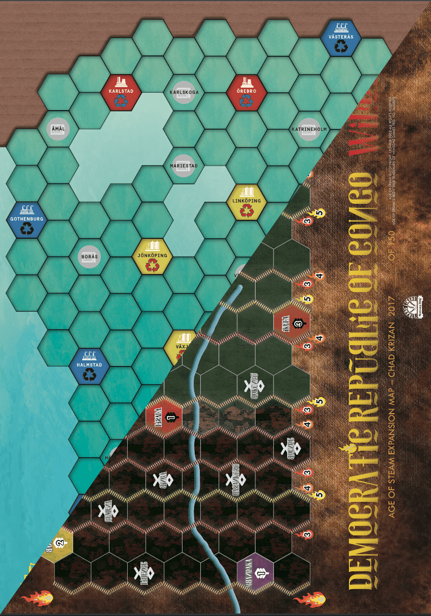 Age of Steam Expansion: Congo/Sweden box art