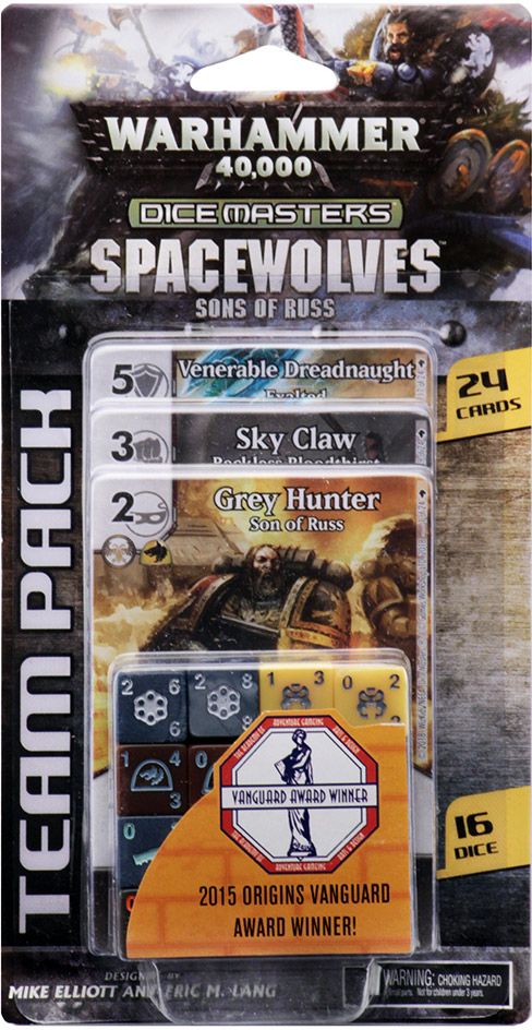 Warhammer 40,000 Dice Masters: Space Wolves – Sons of Russ Team Pack box art