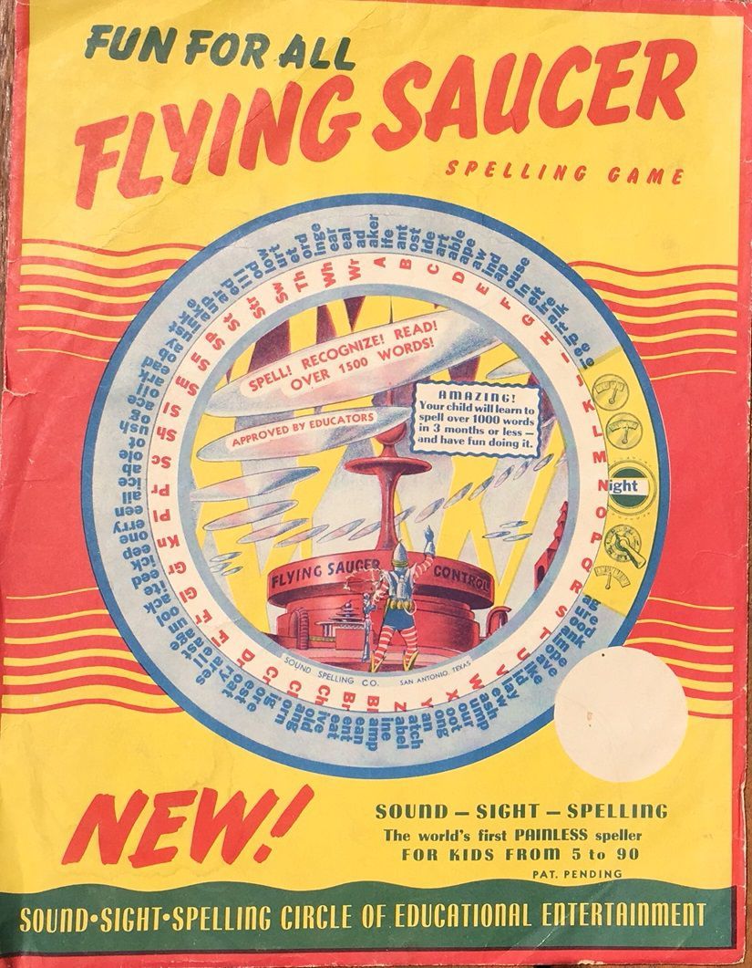 Flying Saucer Spelling Game box art
