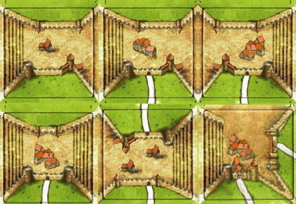 Upper Carcassonne (fan expansion for Carcassonne) box art