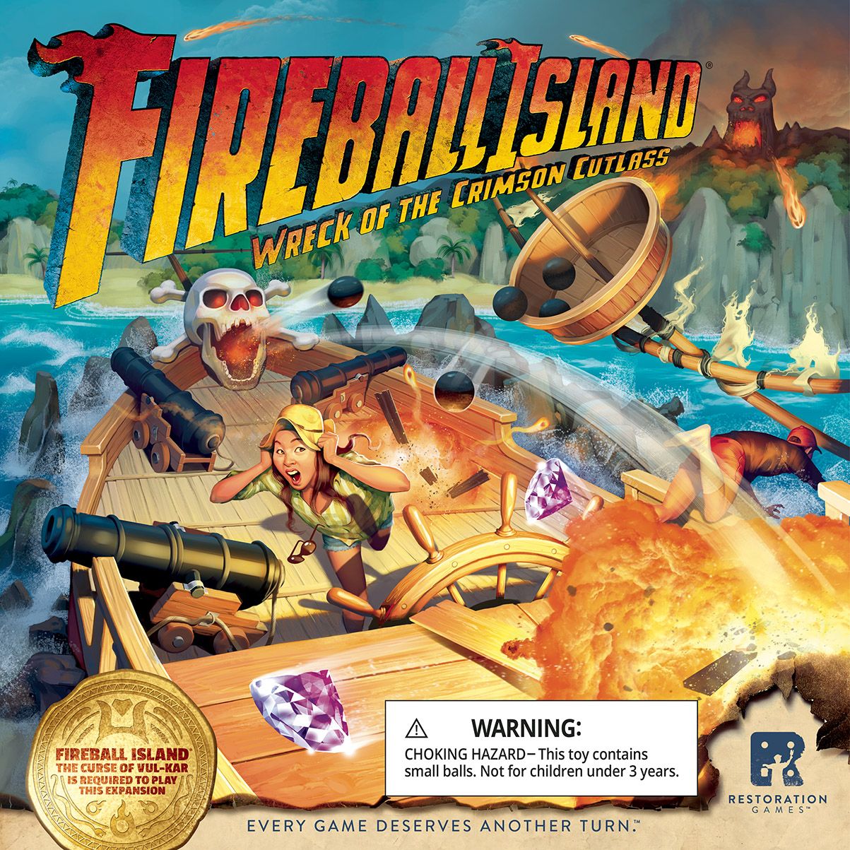 Fireball Island: The Curse of Vul-Kar – Wreck of the Crimson Cutlass doboz