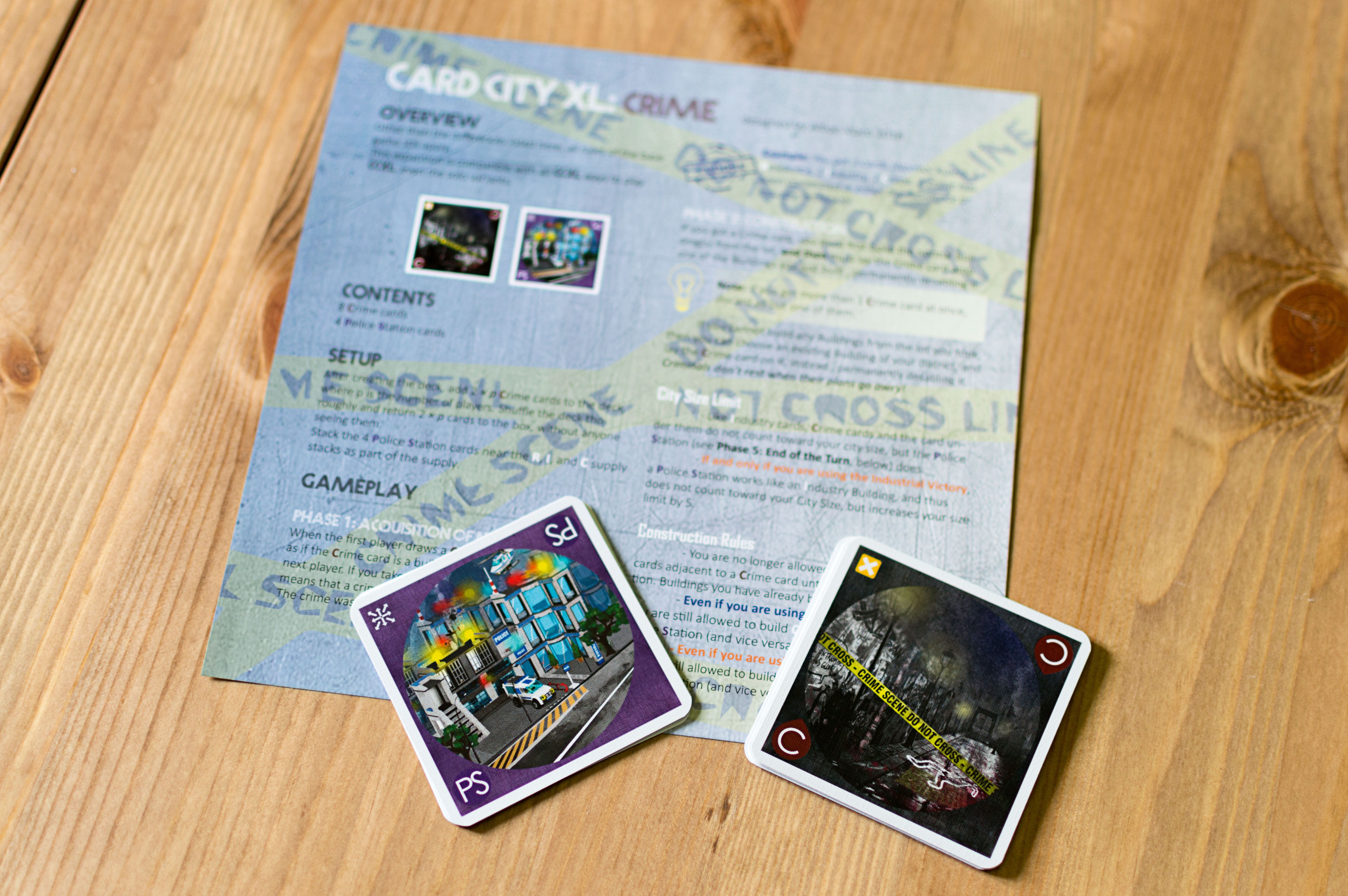 Card City XL: The Crime Expansion box art